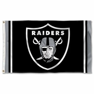 Bandera grande al aire libre Oakland Raiders NFL 3x5 Foto 1 de 4