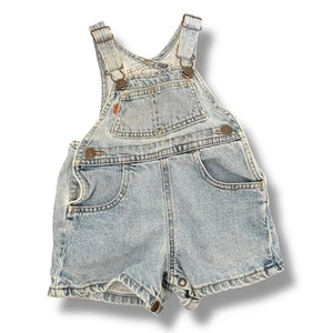 Vintage Levi’s 18M Y2K Overall Shortall Denim Bib 1993 90s Orange Tab Levi Youth - Bild 1 von 14