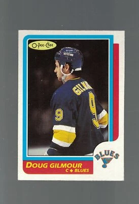 O PEE CHEE 86/87  DOUG GILMOUR  VINTAGE CARD  # 93  ST LOUIS BLUES - Image 1 of 2