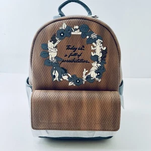 Loungefly X Disney Winnie the Pooh Herringbone Possibilities Mini Backpack NEW - Picture 1 of 4