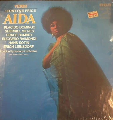 Verdi Aida Leontyne Price Placido Domingo Leinsdorf LSO 3 LP Box Sealed LSC-6198 - Image 1 of 3