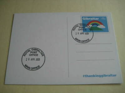 2020 Gibraltar Canceled Postcard on #thankinggibraltar - Limited Edition - Image 1 of 2