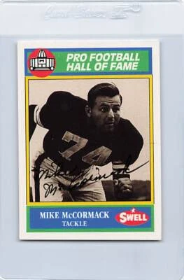 1990 Swell HOF #125 Mike McCormack Signed Auto *K6684 - Image 1 of 2