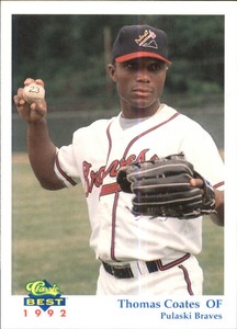 1992 Pulaski Braves Classic/Best #7 Thomas Coates