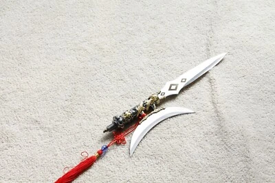 S2001 PELÍCULA TRES REINOS LU BU HOJA LATERAL ÚNICA LANZA HACHA LANZA CAPA 71" Foto 1 de 4