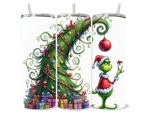 20oz Tumbler Grinch Christmas Stainless Steel Cup - Picture 1 of 1