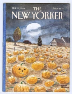 New Yorker magazine October 30 1989 Charles Addams Halloween John Ashbery VF - Picture 1 of 3