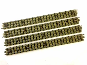 Hornby Dublo 3 rieles rectos completos x 4 completos con placas de pescado - Imagen 1 de 2