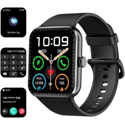 FEIPUQU Smart Watch For Men/Women, Waterproof Smartwatch Bluetooth iPhone Android