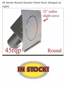 Hagan 45RQP - Round 45 Degree Fuel Filler Door - Slight Curved Face Pass - Picture 1 of 3