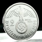 Nazi Germany 2 Mark *Beautiful* Genuine Ww2 Third Reich 2 Reichsmark Silver Coin