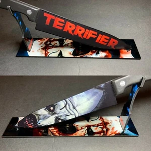 Cuchillo de cocina Terrifier Art the Clown 2016 con soporte sublimado - Imagen 1 de 7