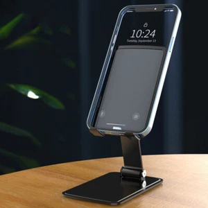 Foldable Desktop Phone Rack Universal T5 Metal Tablets Support Phone Accessories - Photo 1 sur 15