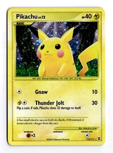 Pikachu 112/111 Rising Rivals Secret Rare Holo Pokemon Card TCG LP/NM - Picture 1 of 2