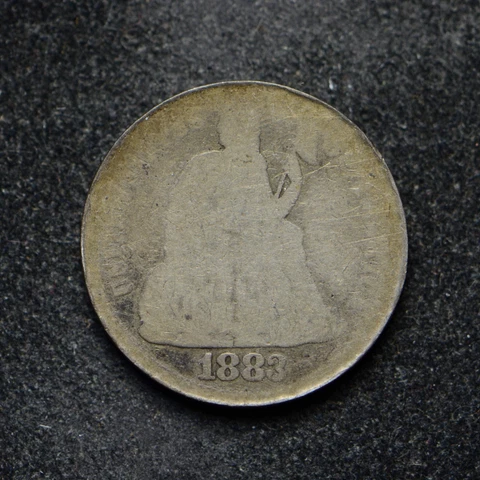 1883 Seated Liberty Silver Dime (bb11045) Cover
