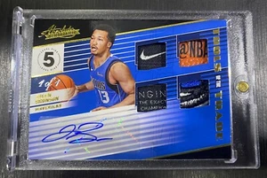 Jalen Brunson 2018-19 Absolute Tools of the Trade LOGO Nike Patch TAG Auto #1/1 - Picture 1 of 2