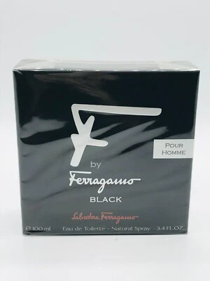 Salvatore Ferragamo F Negro Hombres Colonia Spray 3.4 OZ Nuevo En Caja Foto 1 de 4