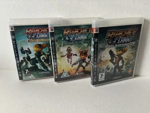 PS3 Ratchet & Clank - Mint (Crack in Time, Tools of Destruction, Quest for Booty - Picture 1 of 4