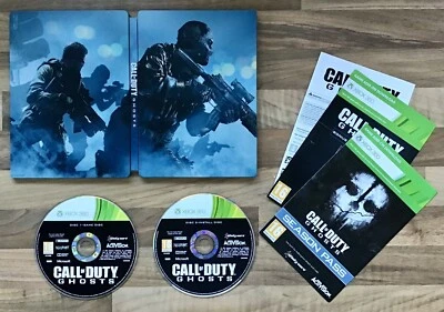 CALL OF DUTY "GHOSTS" X-BOX 360 STEELBOOK EDITION 2 DISCS ACTIVISION PEGI 16 PAL - Image 1 of 4