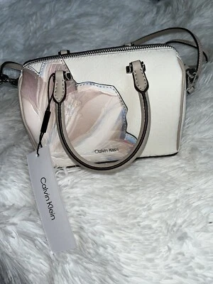 Bolso Bandolera Calvin Klein Mini Floral Nuevo con Etiquetas Beige Foto 1 de 4