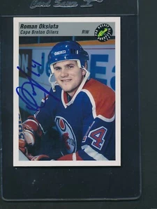 1993/94 Classic Pro Prospects #11 Roman Oksiuta Cape Breton Signed Auto *D6354 - Picture 1 of 1
