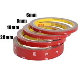 3M x Double Sided Sticker Car Vehicle Acrylic Heavy Duty Tape Roll 6,10,12,20 MM - Picture 1 of 13