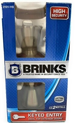 Door Tulip Know Satin Nickel Finish no 2101-119 High Security Keyed Entry  Foto 1 de 4