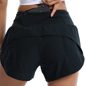 Running Shorts for Women with Liner High Waisted Lightweight Womens Workout S... - Picture 1 of 7