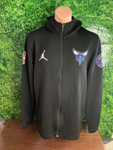 NBA Charlotte Hornets Basketball #8 Johnny O'Bryant Full Zip Hoodie Size XLT Cover