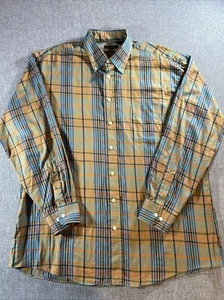 Burberry London Shirt Large Nova Check Made In USA Button Up LS Authentic - Picture 1 of 12