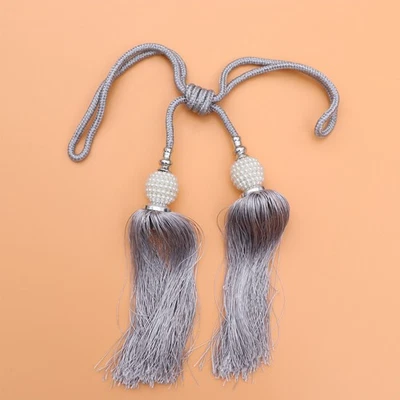  1 paio di tendaggi per tende in argento creativi senza perforazione finestra - Immagine 1 di 4