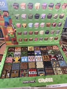 WOOLWORTHS BIG W MINECRAFT CUBEEZ COMPLETE BOX SET AGES 5+ - Foto 1 di 10