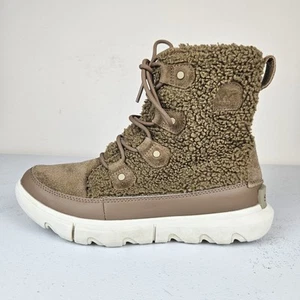 Botas con cordones Sorel Explorer II Joan acogedoras tostadas para mujer NL4455-257 talla 8 - Imagen 1 de 13