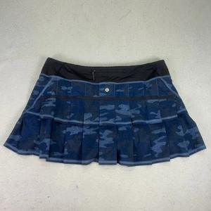 Lululemon Pace Setter Rock Gr. 12 Lotus Camo Oil Slick blau Tennis Gym Skort - Bild 1 von 10