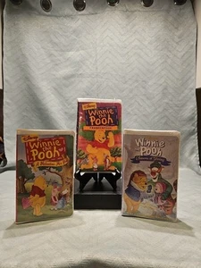 VHS Tapes Disney Winnie The Pooh Holiday VHS Lot Of 3 Vintage New Sealed! - Picture 1 of 9