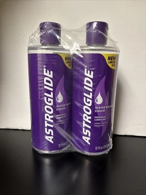 PACK de 2 lubricantes personales líquidos a base de agua Astroglide (12 fl oz) Exp6/28 Foto 1 de 4