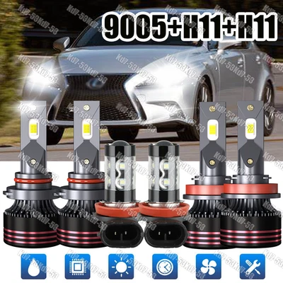Combo de 6 faros LED haz alto/bajo + bombillas antiniebla para Buick Encore 2013-2019 Foto 1 de 4