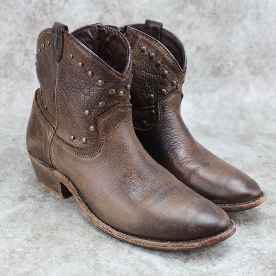 Винтажные ботинки Luisa Shoe Company коричневые кожаные на молнии США женские размер 8,5 M - Изображение 1 из 4