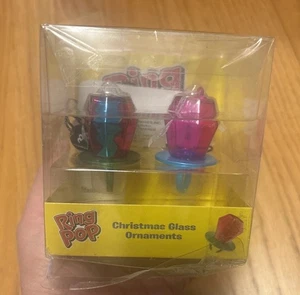 Vintage Ring Pops Blown Glass Christmas Ornaments Set NEW Sealed Rare Candy - Picture 1 of 6