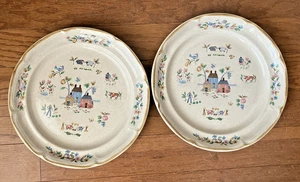 2 Vintage International Stoneware Heartland #7774 10.75" Dinner Plates Japan - Picture 1 of 4