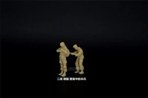 1/72 WW II tedesco "Paratroopers in preparazione"2 uomini gruppo soldati (stampato in 3D) - Foto 1 di 2
