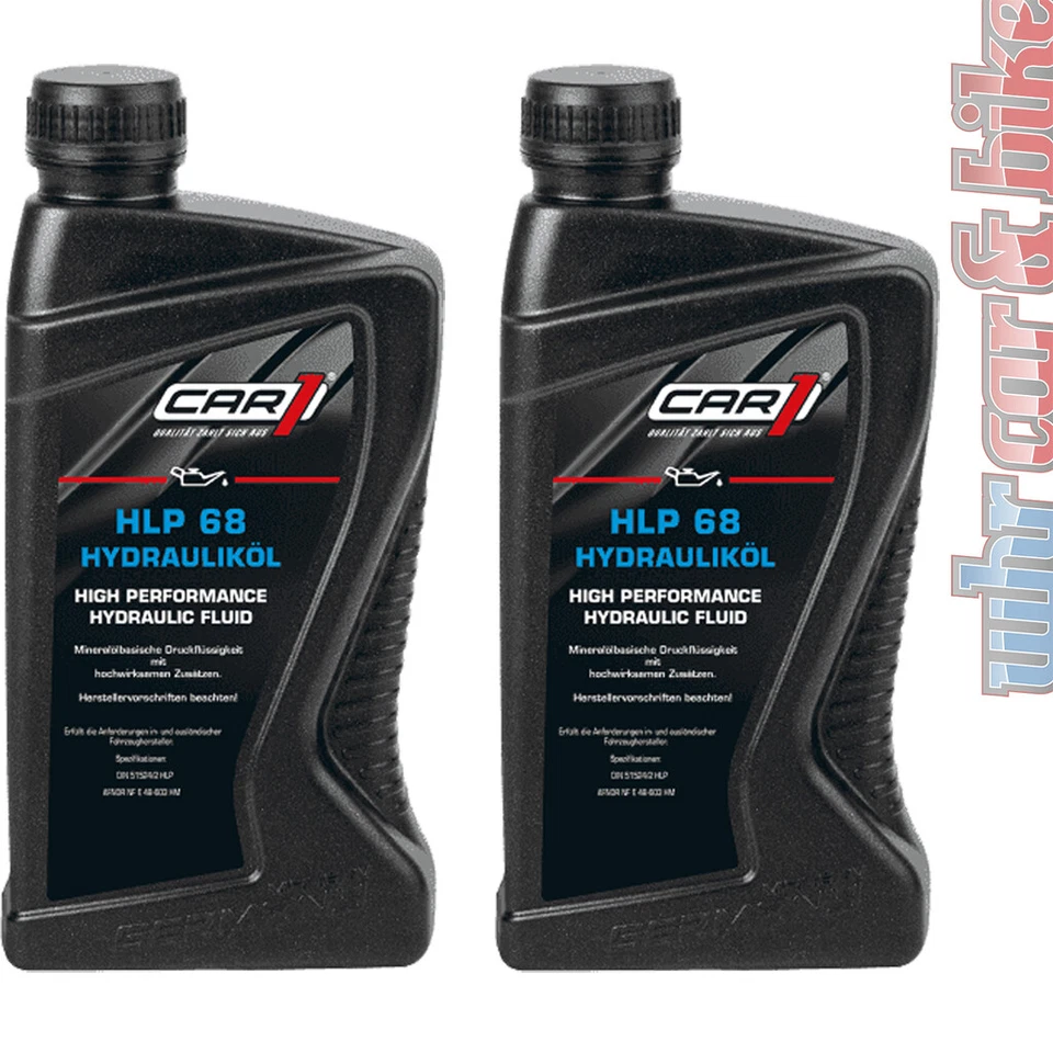 CAR1® Car1 Hydrauliköl HLP 68 2x 1L Mineralölbasis Verschleißschutz Korrosionsschutz
