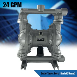 24GPM Luftbetriebene Doppelmembranpumpe 1" Einlass/Auslass für Industrieabfälle - Bild 1 von 10