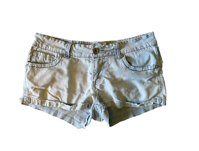 Pantalones cortos de mezclilla Paris Blues talla 7 tiro bajo azul claro jean para mujer Foto 1 de 3