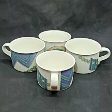 Vintage Mikasa Intaglio CAC18 Life Style Coffee Tea Cups Mugs x4 John Bergen