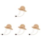  4 Count Doll Straw Hat Mini Sombrero Sombreros Hats Fashion