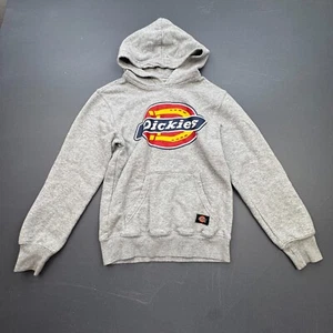 Dickies Herren Medium Grau Logo Pullover Hoodie Workwear Crewmeck Sweatshirt - Bild 1 von 10
