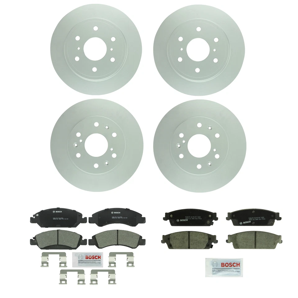 Kit de frenos delanteros 330 mm traseros 344,80 mm disco rotores pastillas de cerámica para Chevy GMC Foto 1 de 1