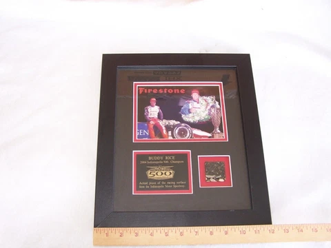 Buddy Rice 2004 Indy Indianapolis 500 winner photo, plaque, pavement, autograph Cover