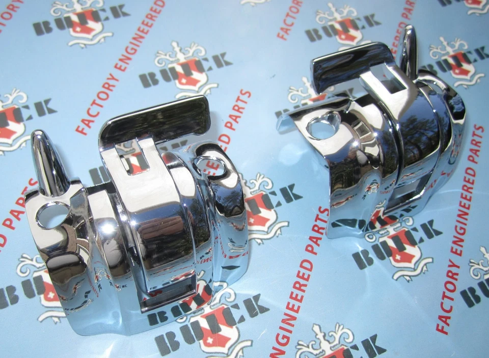 1961-1963 Buick Special & Skylark Convertible Top Latches Chrome Plated New Pair - Image 1 of 4